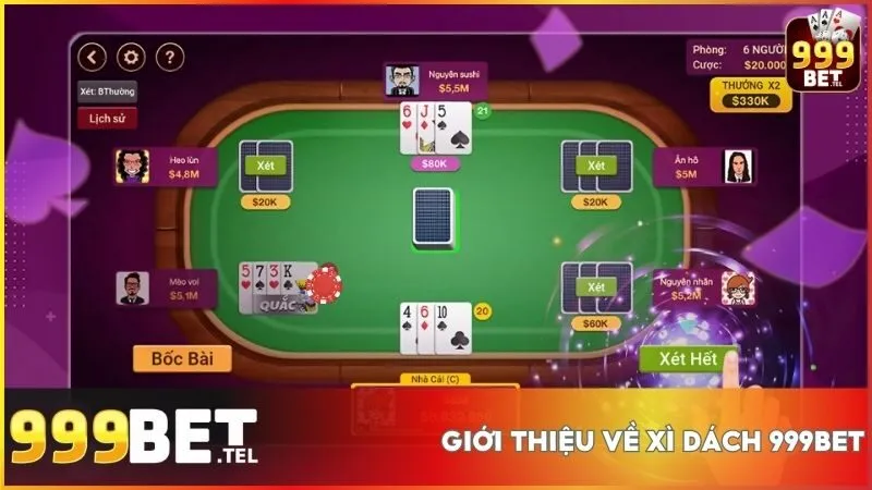 Xì Dách 999BET - Bí quyết chơi hay và thắng lớn cho mọi game thủ 2 999BET thường xuyên có các chương trình khuyến mãi hấp dẫn dành riêng cho Xì Dách, giúp người chơi tăng thêm cơ hội chiến thắng.