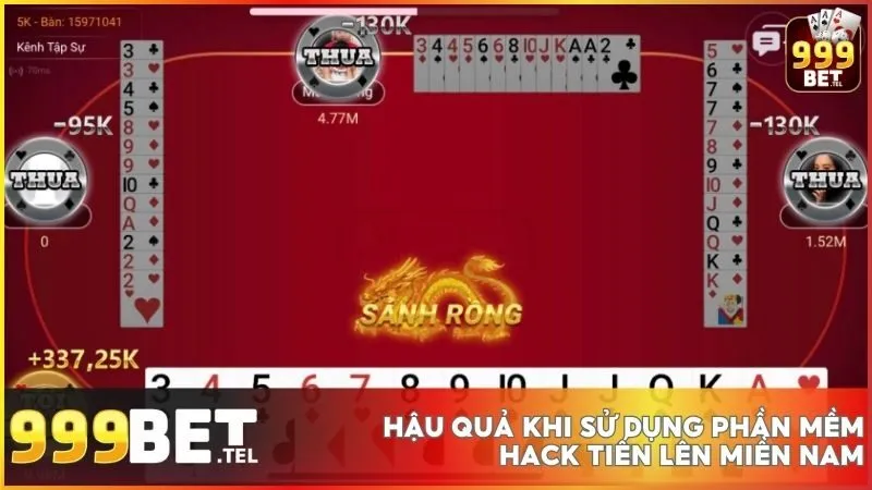 Lời cảnh báo rui ro khi áp dụng hack tiến lên miền Nam tại 999BET