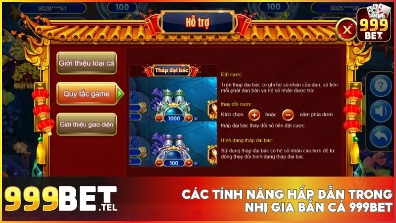 Khám phá các tính năng hấp dẫn trong Nhị Gia Bắn Cá 999BET