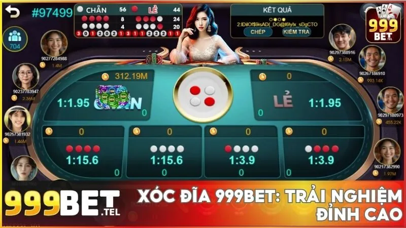 Xóc đĩa 999BET: Trải nghiệm đỉnh cao với tỷ lệ thắng hấp dẫn